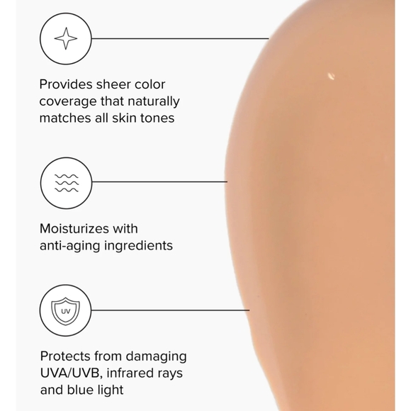 DRMTLGY Matte Universal Tinted Moisturizer SPF46 - White and Gold - Picture 2 of 5